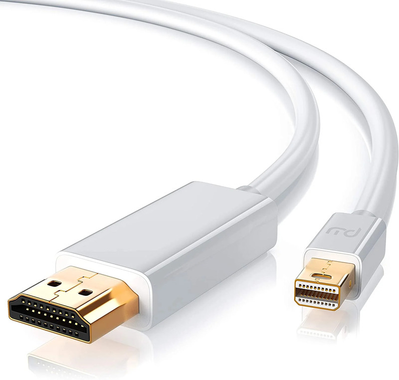 Perfekt Mini DP to HDMI 2M 4K 60Hz - White - محول